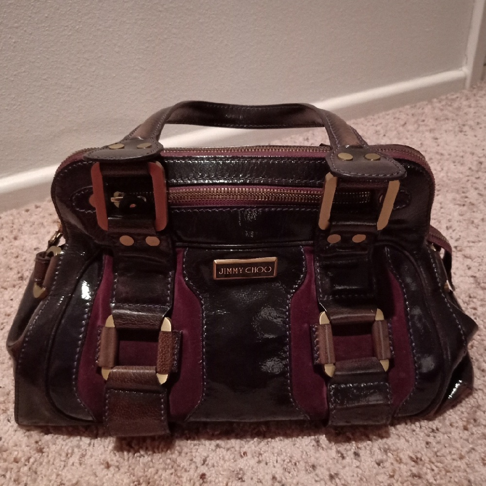 SOLD! Authentic JIMMY CHOO Huge PURPLE Hobo